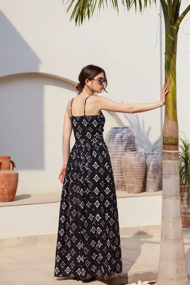 Heidi - Dark Moon Front Twist Maxi