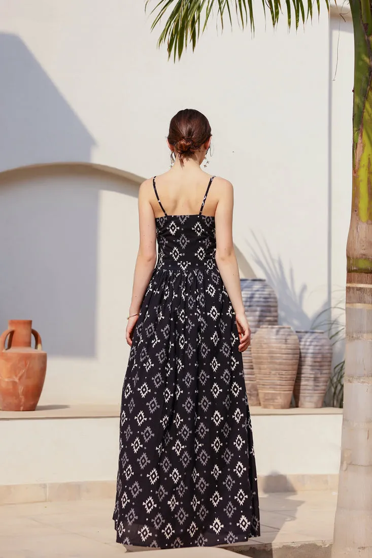 Heidi - Dark Moon Front Twist Maxi