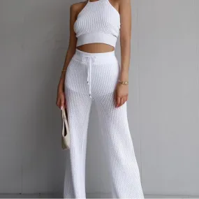 High Waisted Palazzo Set