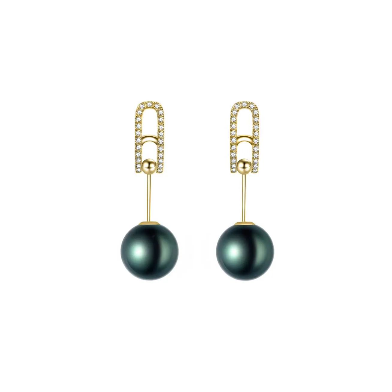 Interchangeable 18k Gold Pearl Earrings KE00041 | Possibilities