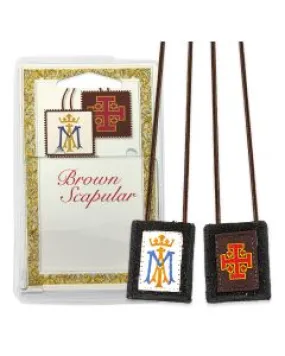 Jerusalem Cross Wool Scapular