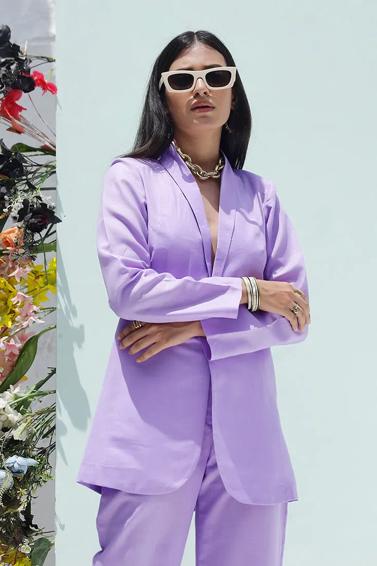 JULIA-Lavender open blazer (Final Sale)