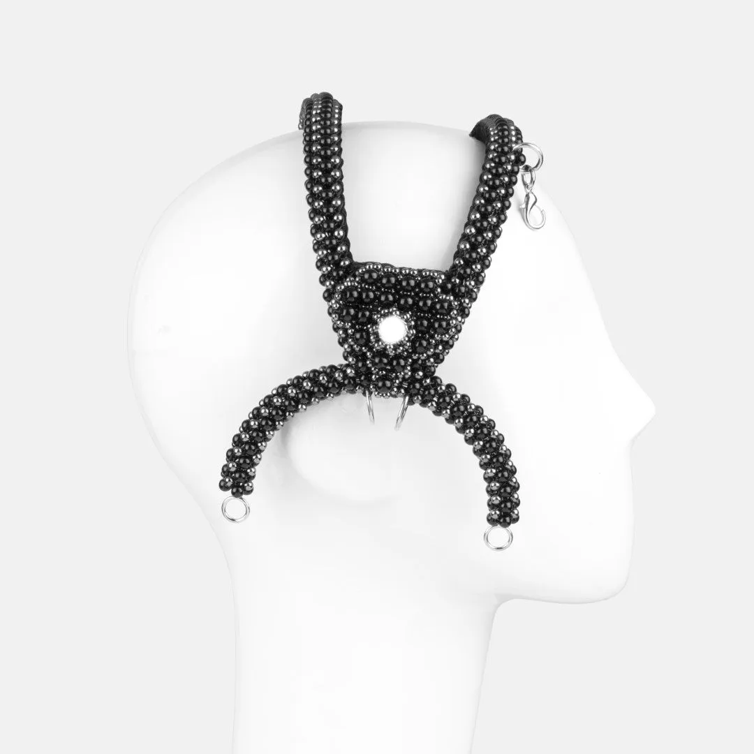 Khutulun Modular Headpiece System in Jet Black