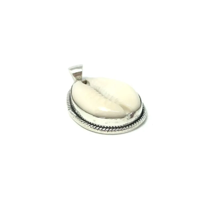 Large Cowrie Shell Pendant