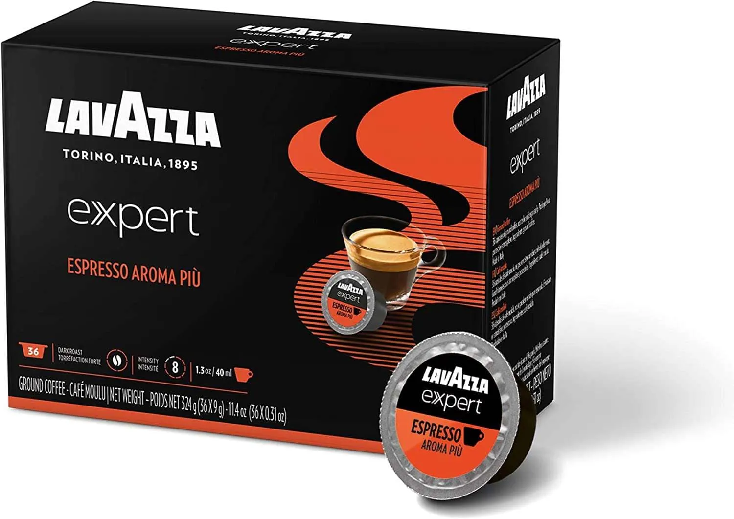 Lavazza Expert Espresso Aroma Piu Capsules (Box of 36)