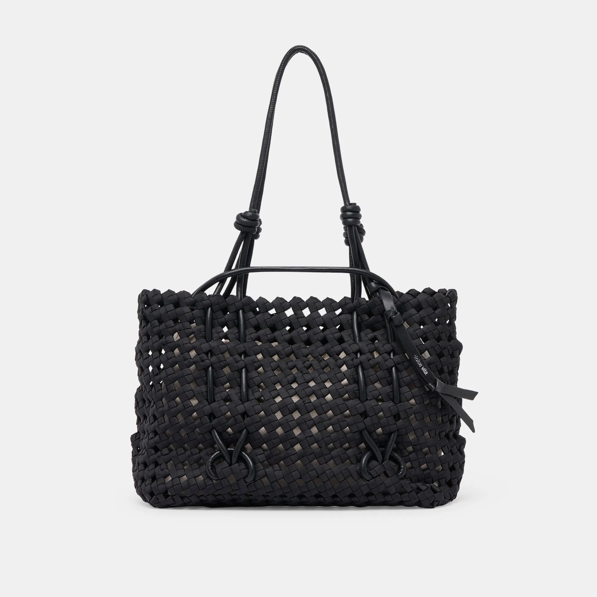 LOGAN TOTE BLACK WOVEN