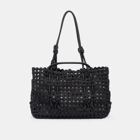 LOGAN TOTE BLACK WOVEN