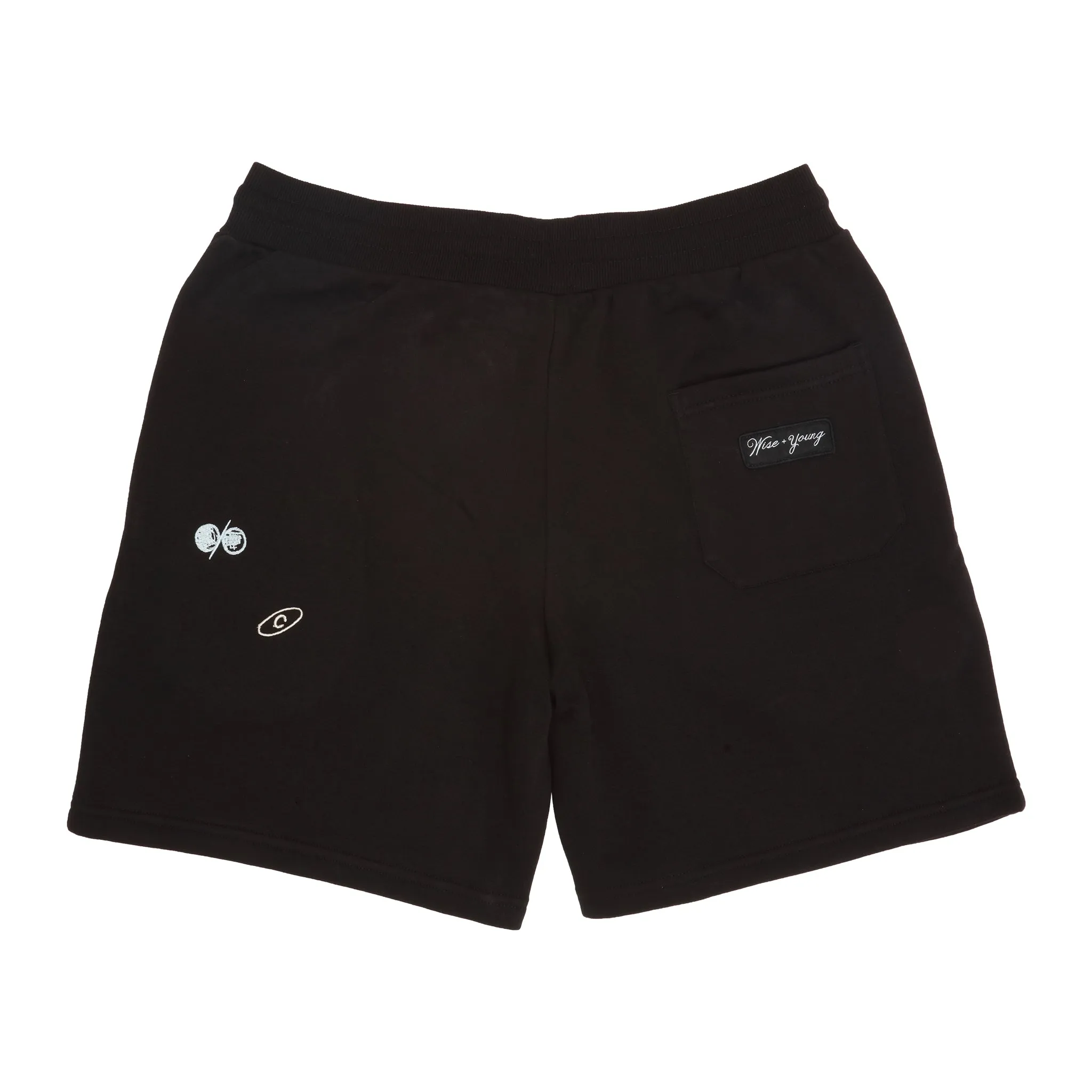 LOGO UNIVERSE SWEATSHORTS (Washed Black)