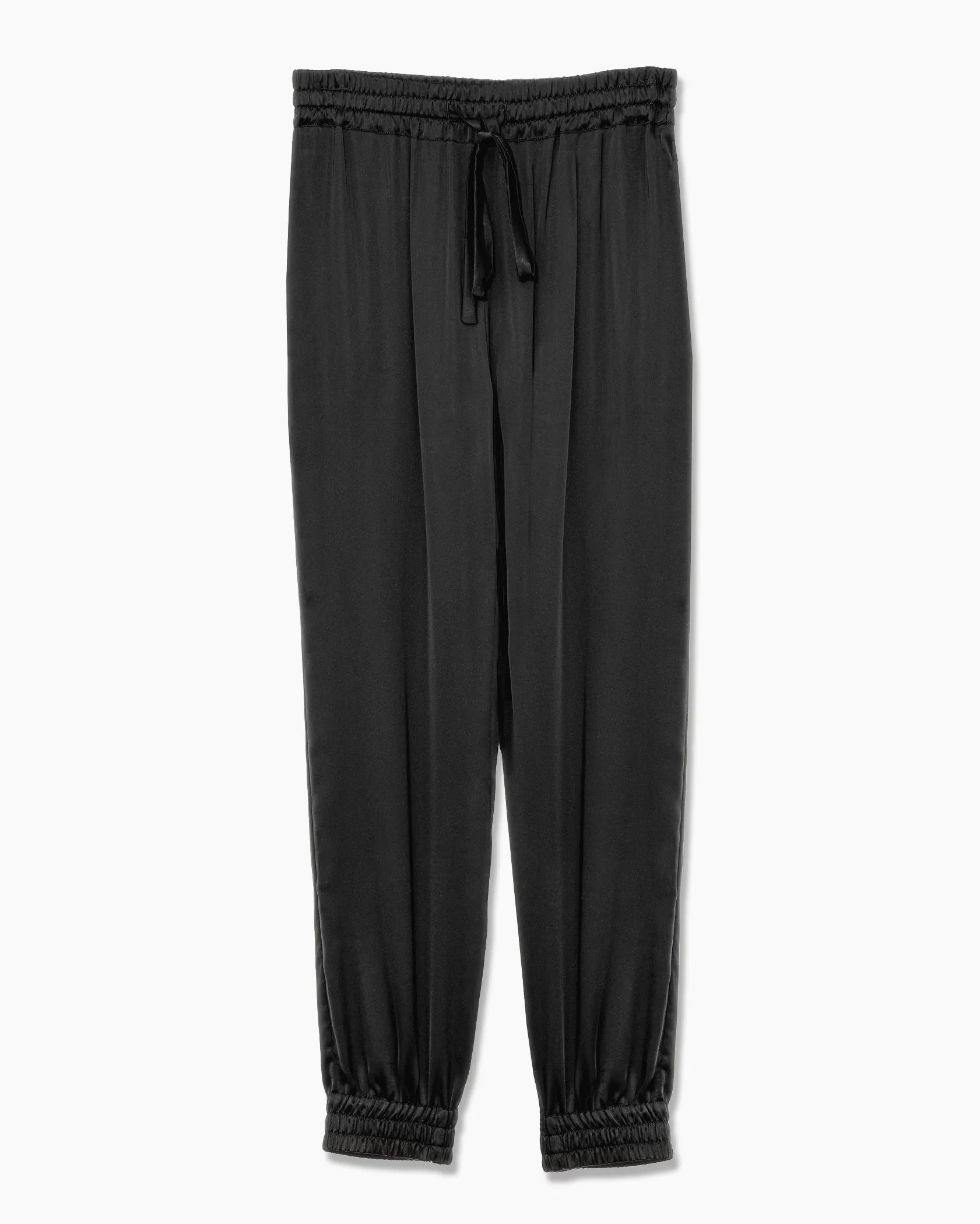 LOU JOGGER SILK PANT BLACK