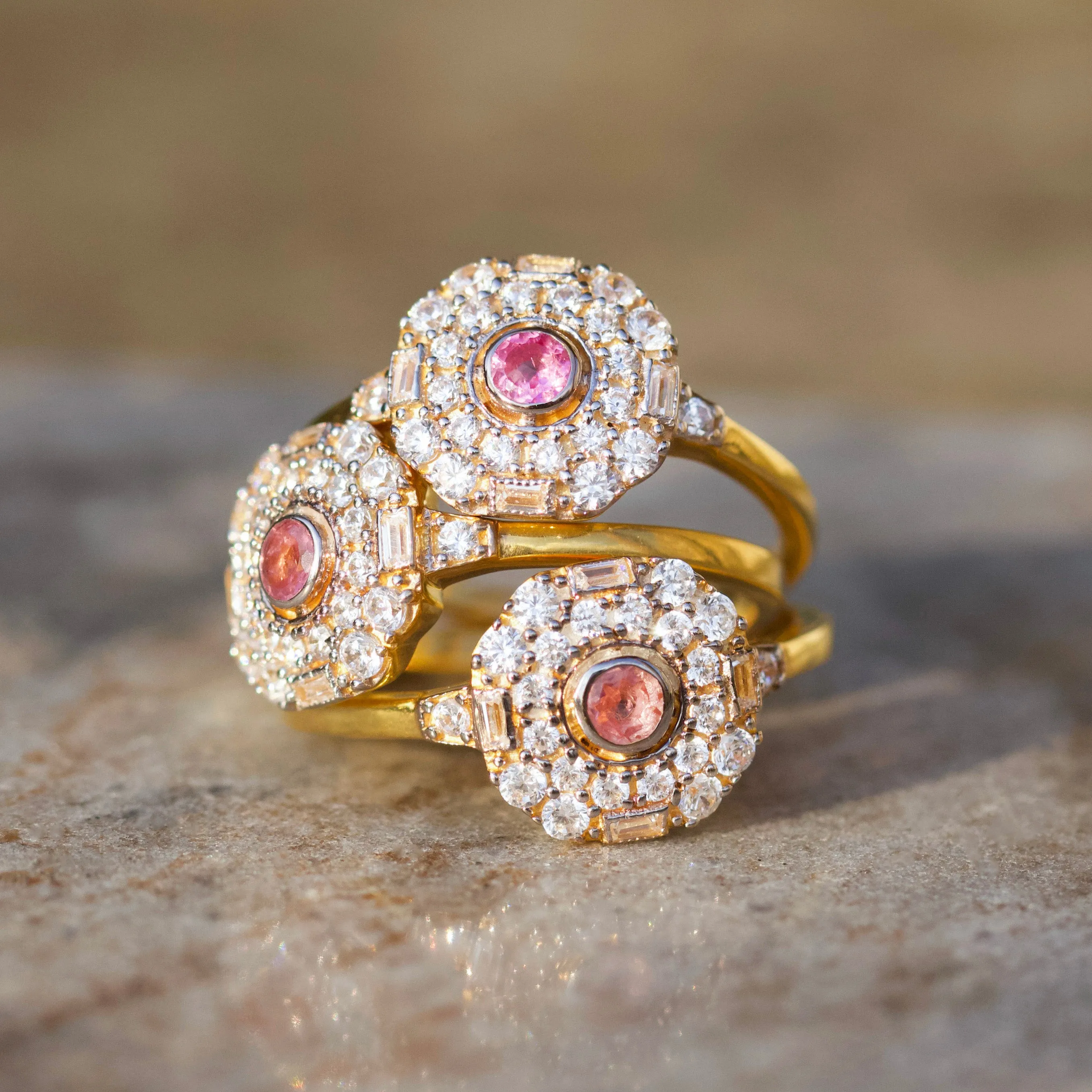 Luella Pink Tourmaline Vintage Ring