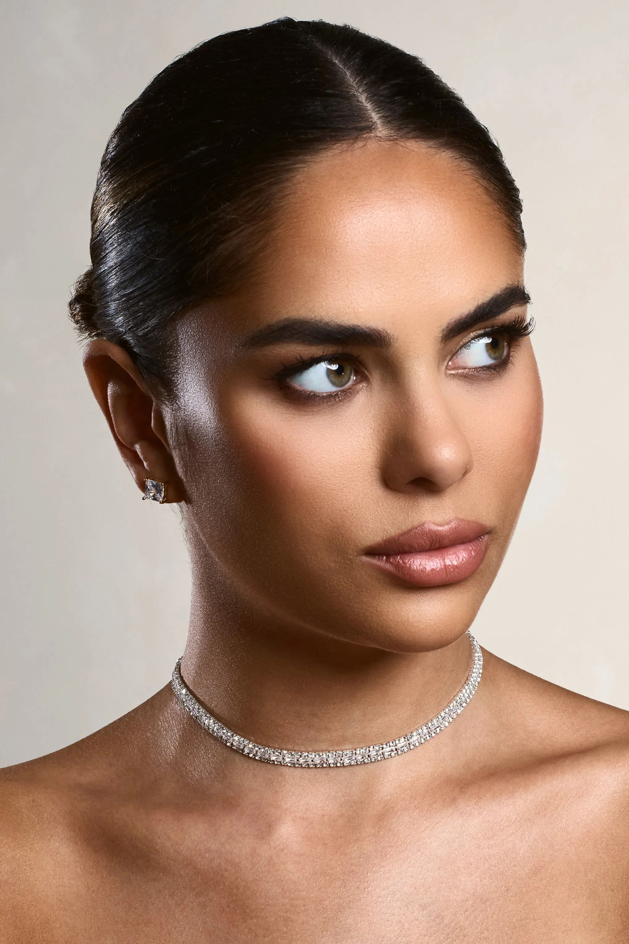 Lumina | Silver Diamante Necklace