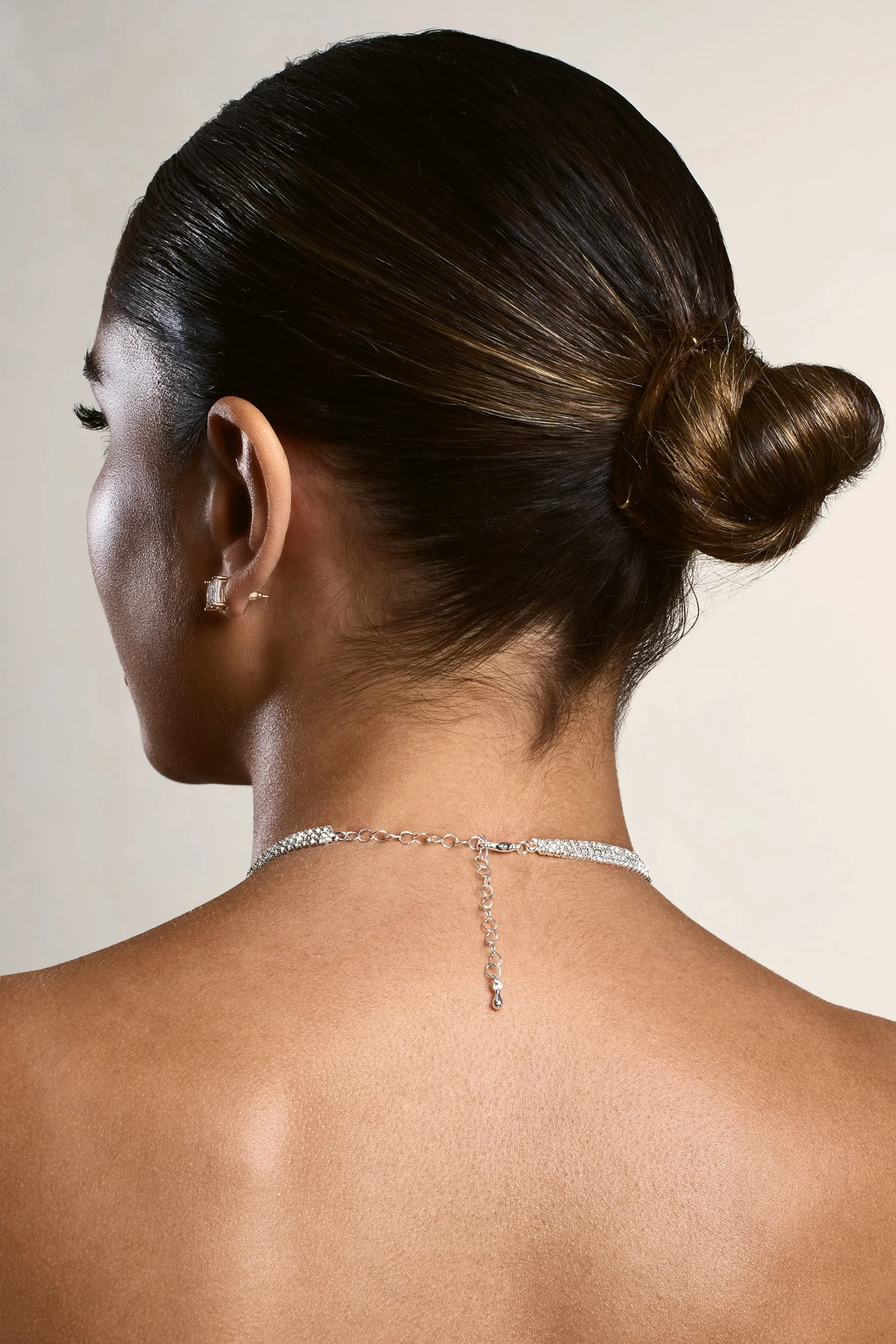 Lumina | Silver Diamante Necklace