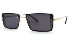 Luxury Rectangle Metal Jewel Sunglass S3960172