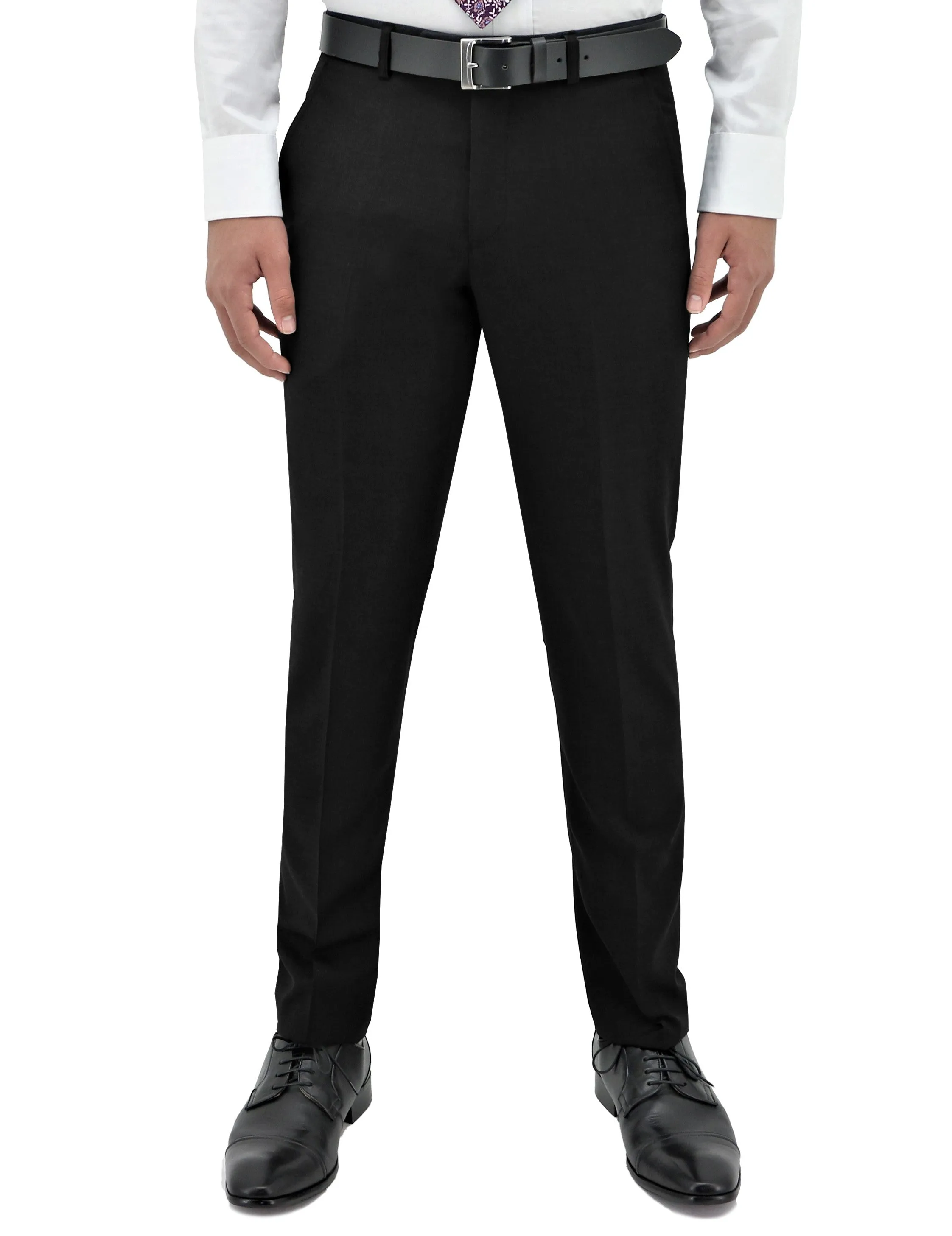 Lyon Black 106 Wool Trouser