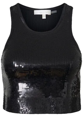 Malla Sequin Crop Tank