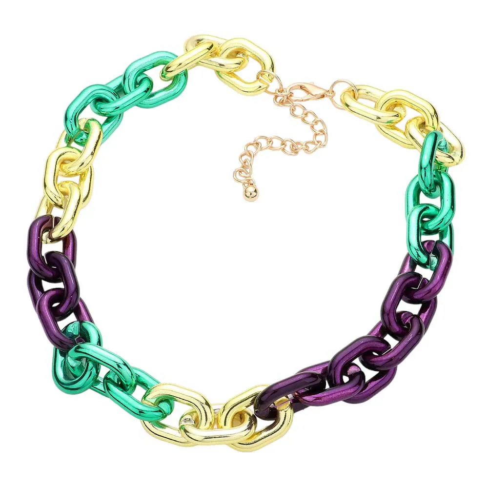 Mardi Gras Chain Necklace