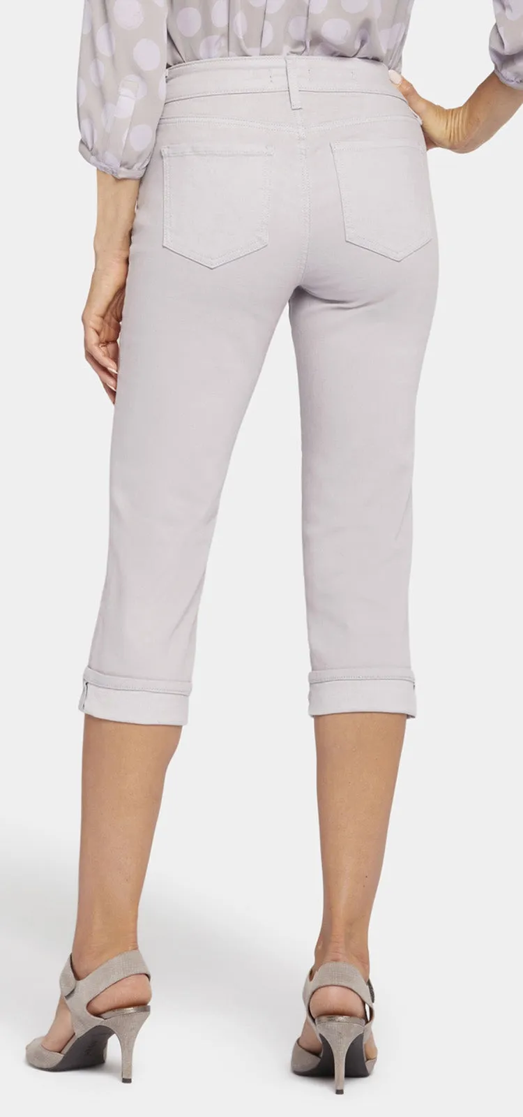 Marilyn Crop Cuff Jeans Grijs Cool Embrace® Denim | Pearl Grey