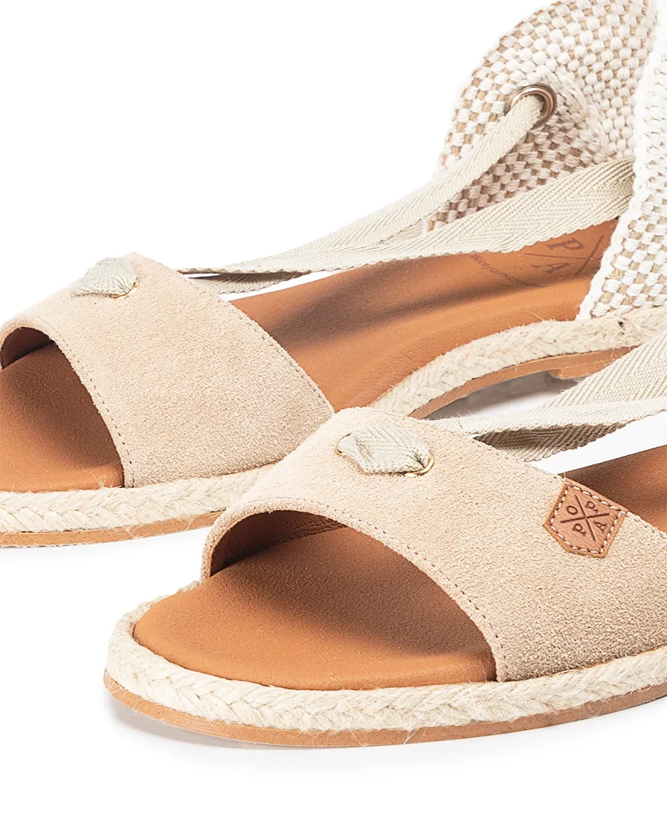 Menorquina Plana Capri Serraje Beige