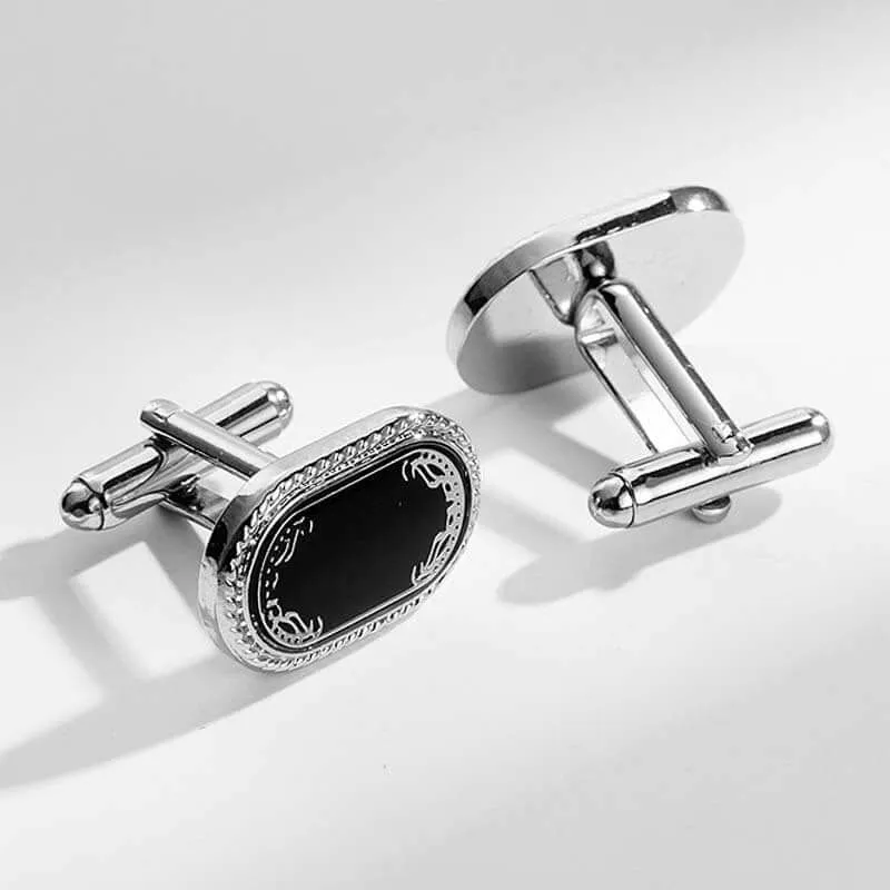 Men's Business Banquet Classic Checkerboard French Swank Cufflinks