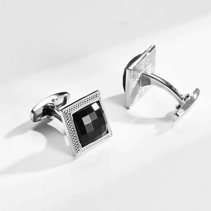 Men's Business Banquet Classic Checkerboard French Swank Cufflinks