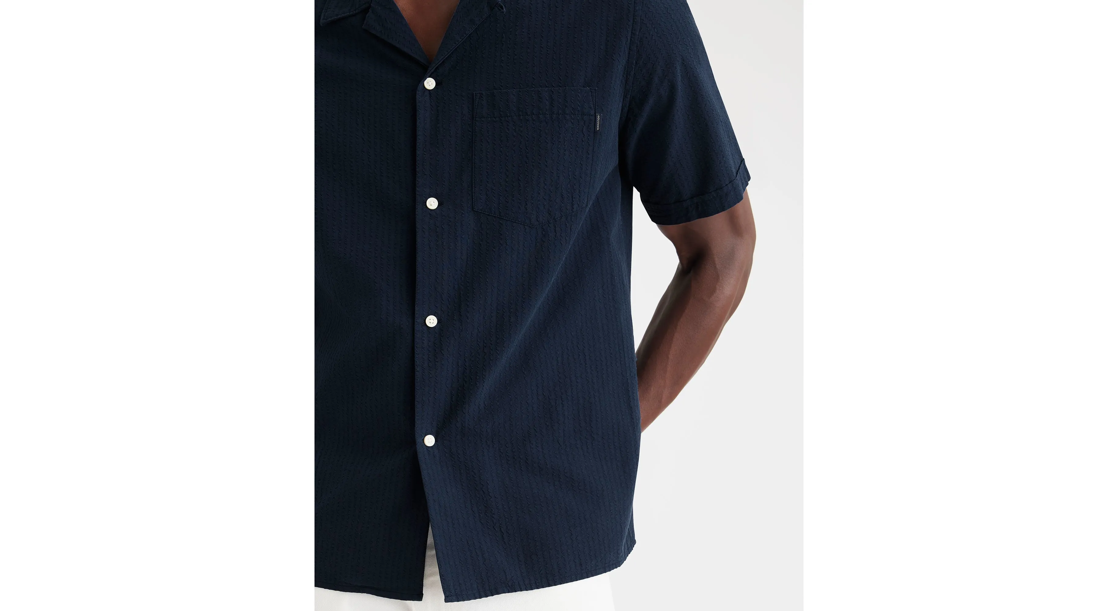 Men's Regular Fit Camp Collar Shirt