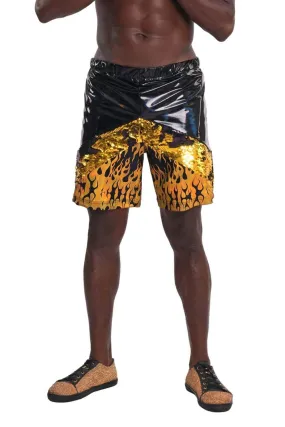 Midas Gold Sequin Shorts