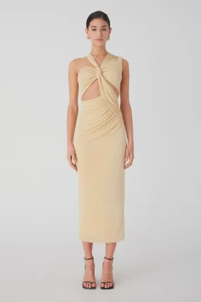 Misha | Graciela Midi Dress - Lemon Drop