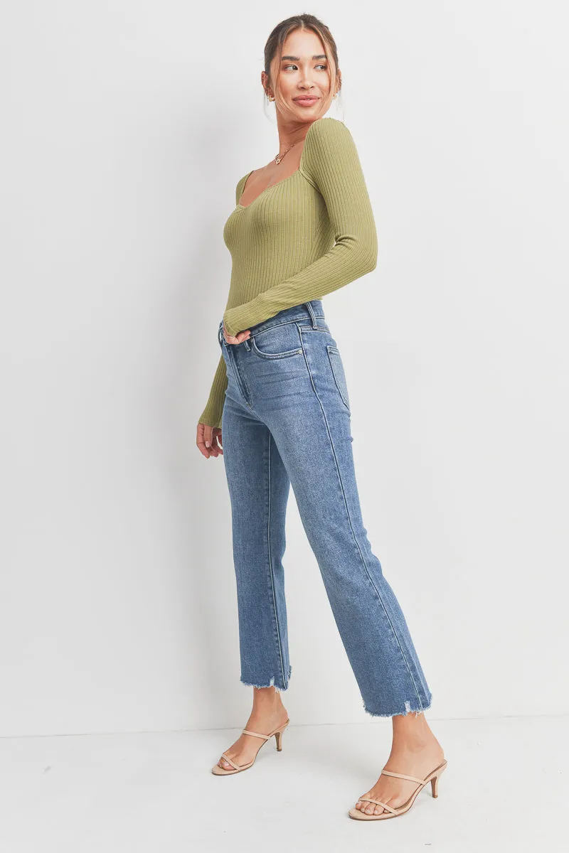 Molly Crop Flare Jeans Medium