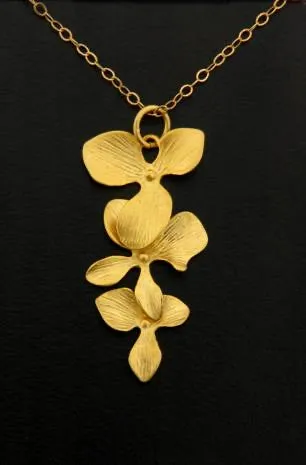 Orchid Cascade Necklace