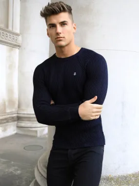 Oxley Knit Sweater - Navy