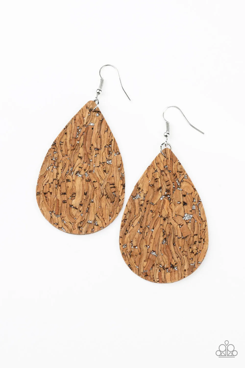 Paparazzi CORK It Over - Silver Earring