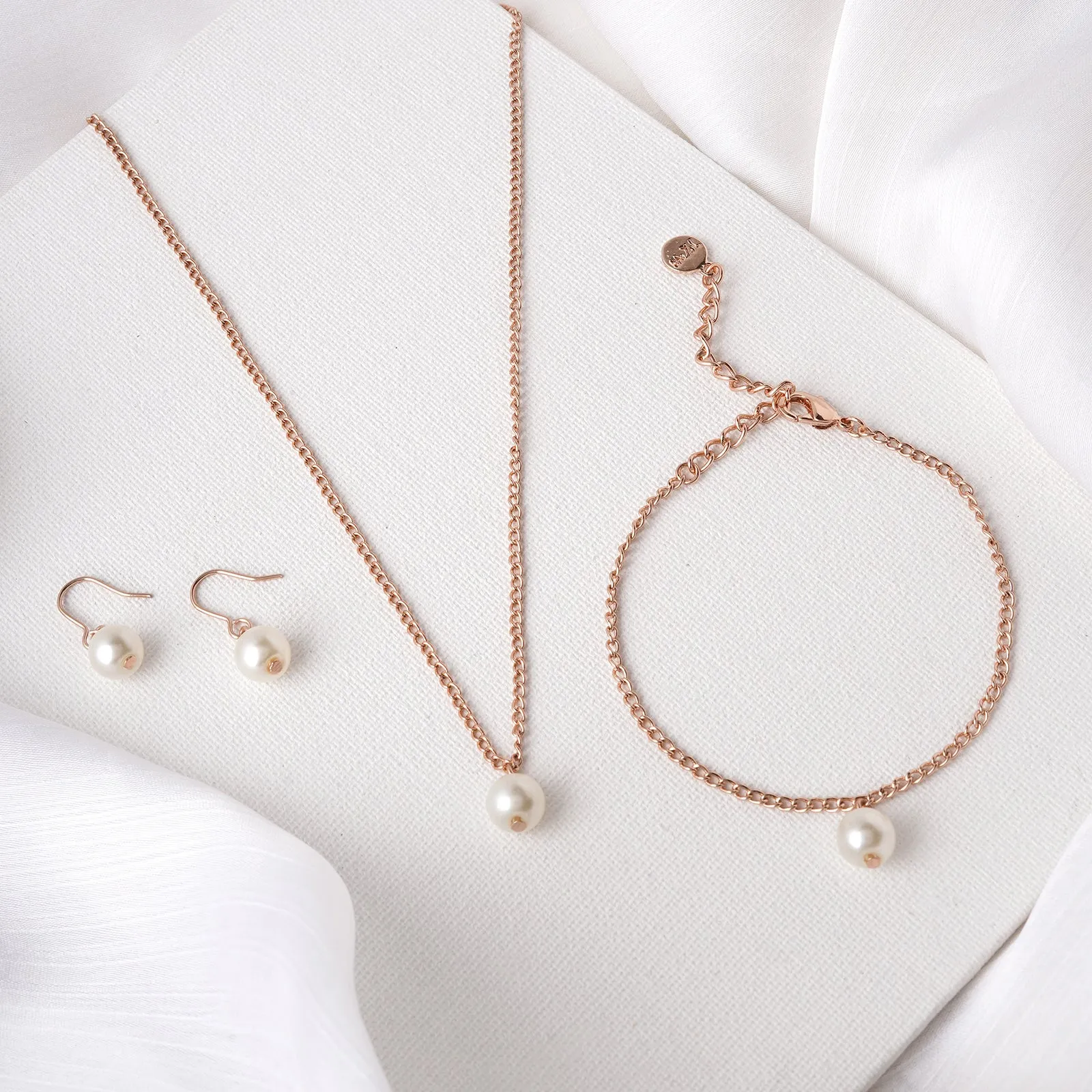 Pearlo Rosegold Charm Set