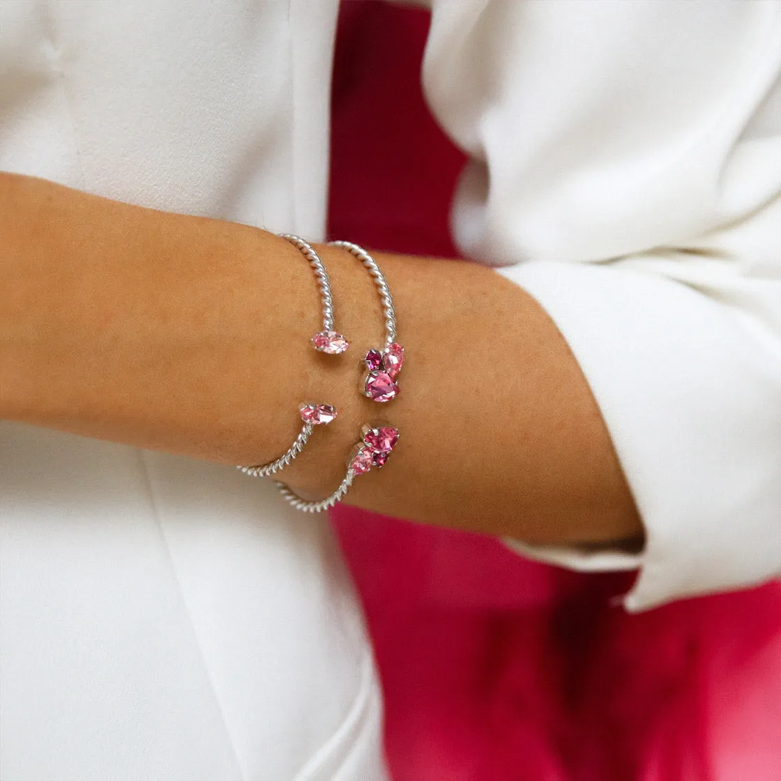 Petite Navette Bracelet / Light Rose