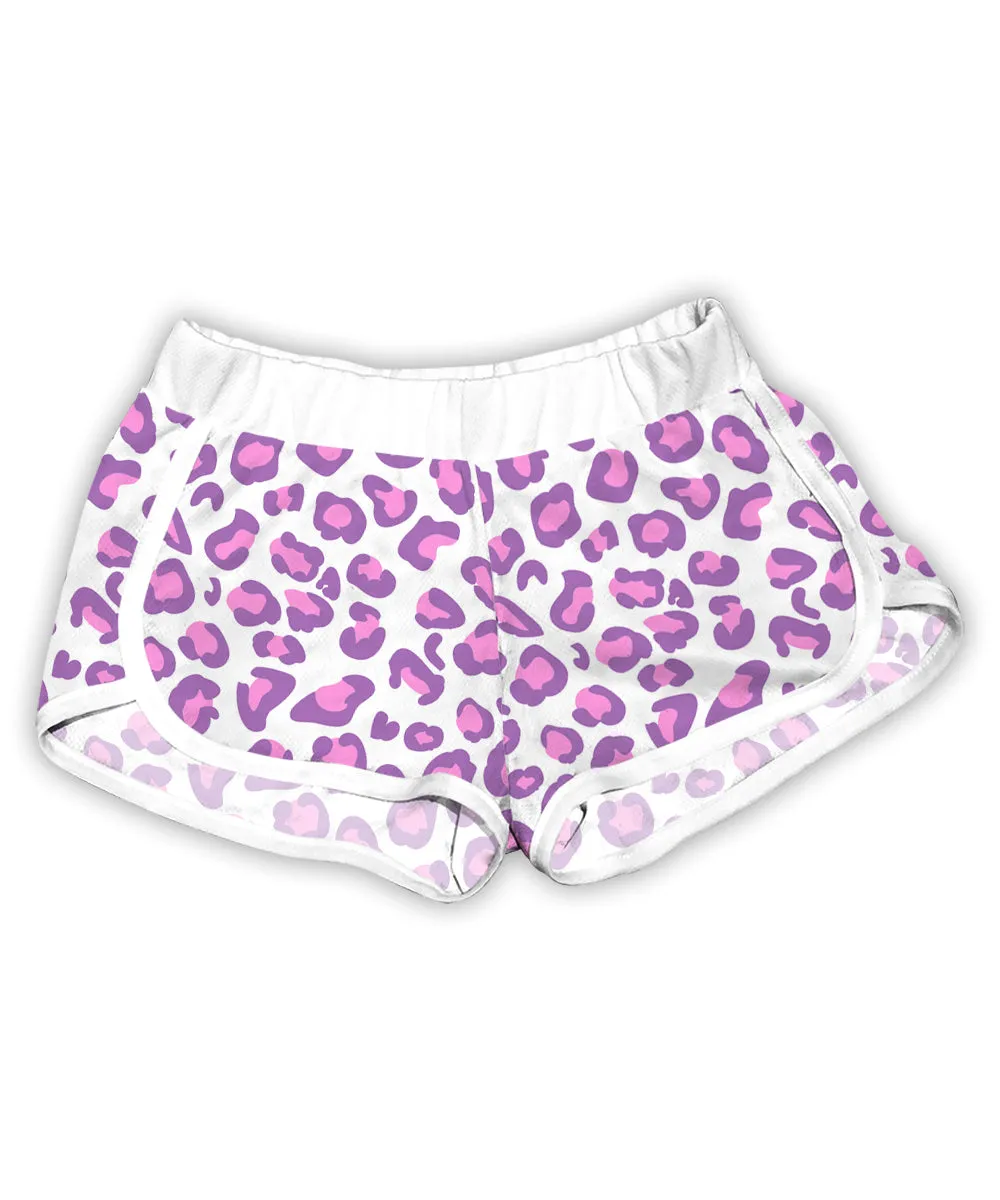 Pink & Purple Animal Print Shorts