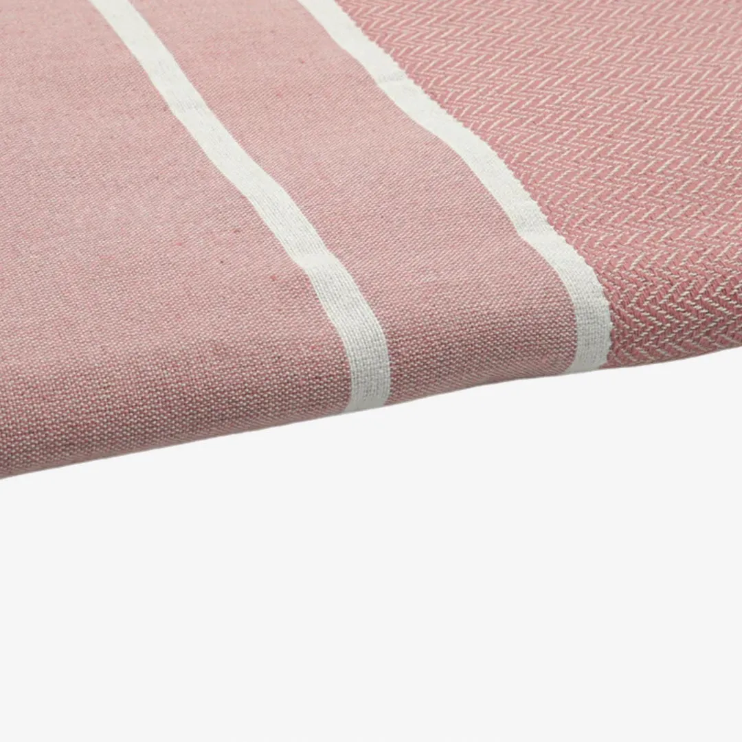 Powdery Pink Herringbone Fouta