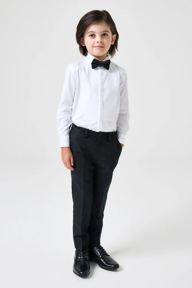 Prince 2 Piece Tuxedo - Black Wool Stretch