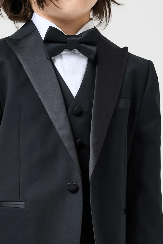 Prince 2 Piece Tuxedo - Black Wool Stretch