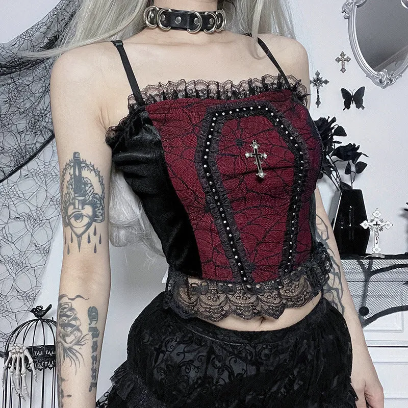 "Death Box" Lace Top