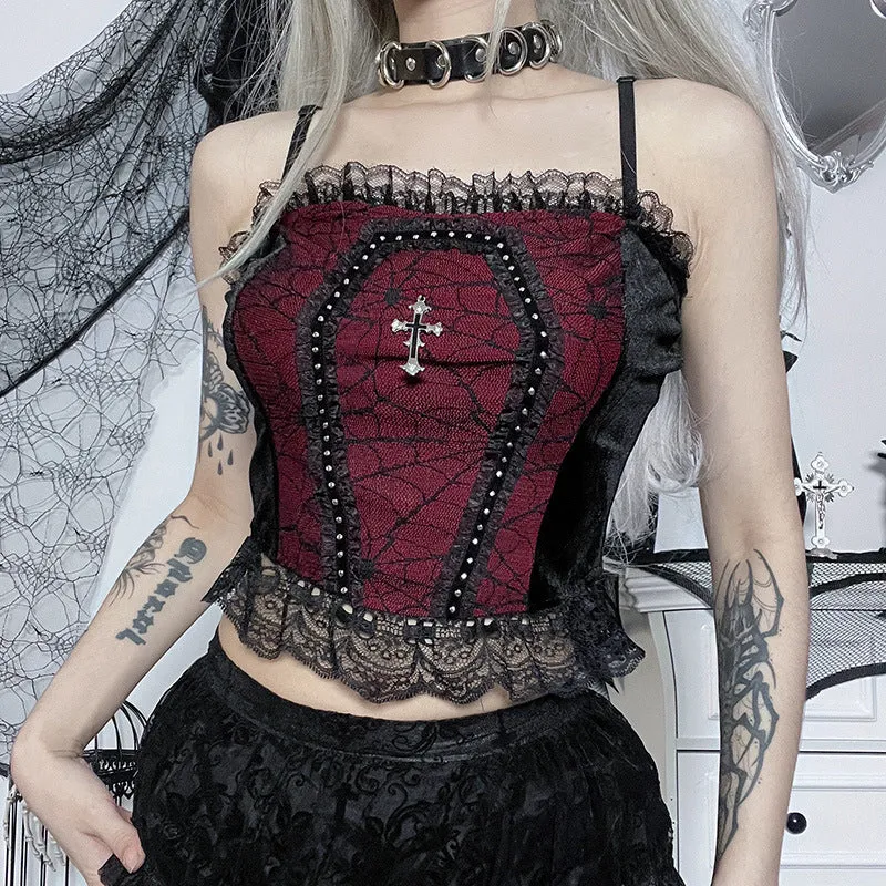 "Death Box" Lace Top