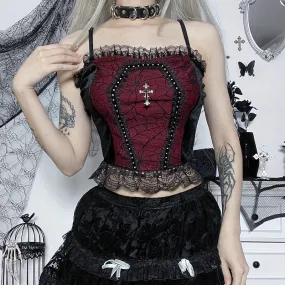 "Death Box" Lace Top