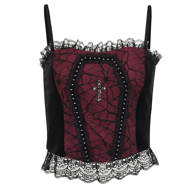 "Death Box" Lace Top