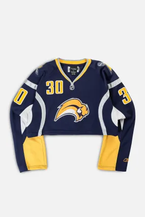 Rework Crop Buffalo Sabres NHL Jersey - L