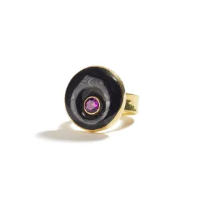 Ring with Hot Pink Sapphire