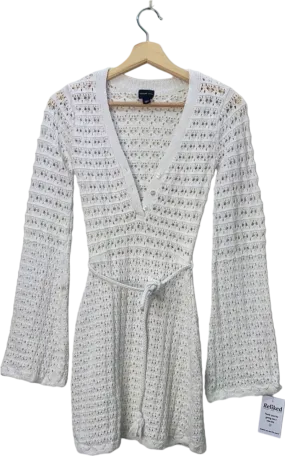 River Island White Crochet Dress UK 6