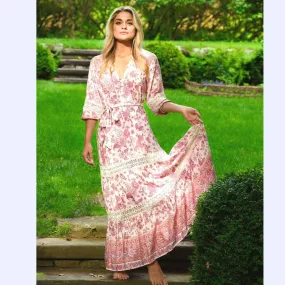 Romantic Tiered Floral Dress