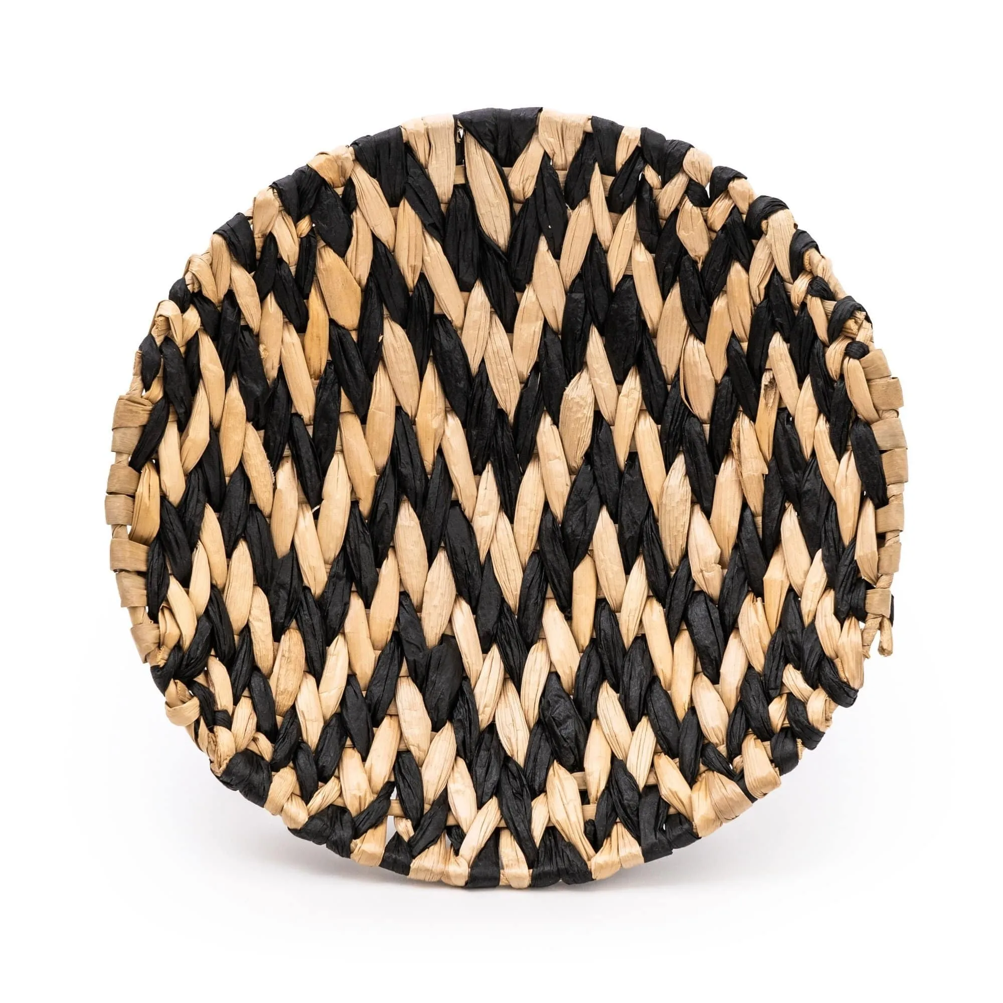 Rush Woven Zig Zag Plate