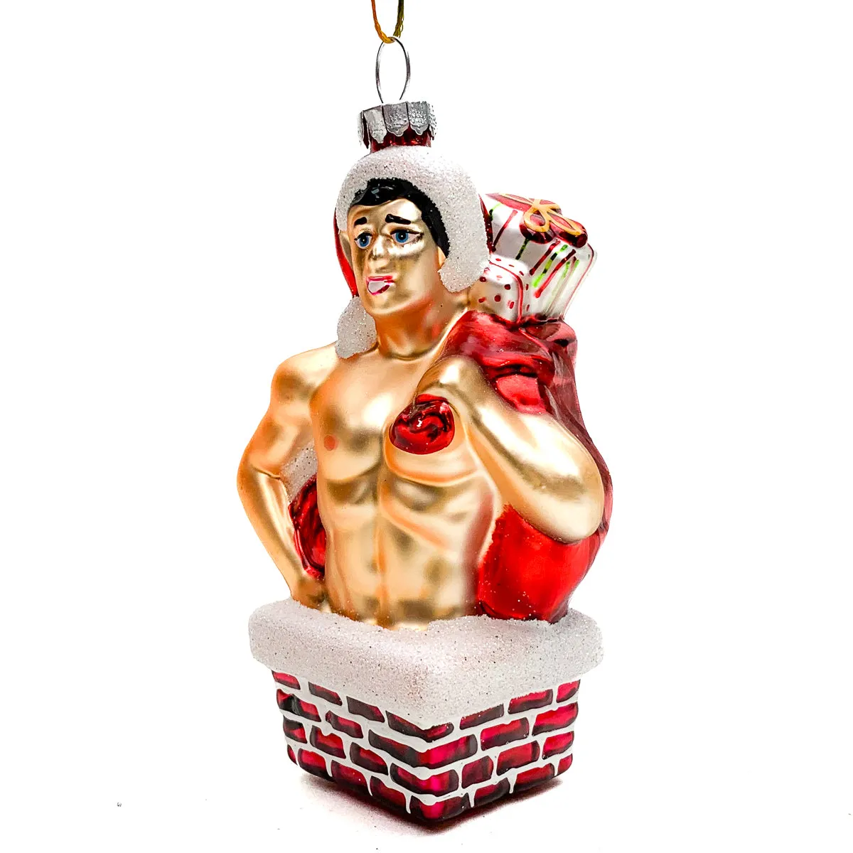 Santa's Muscly Helper Ornament