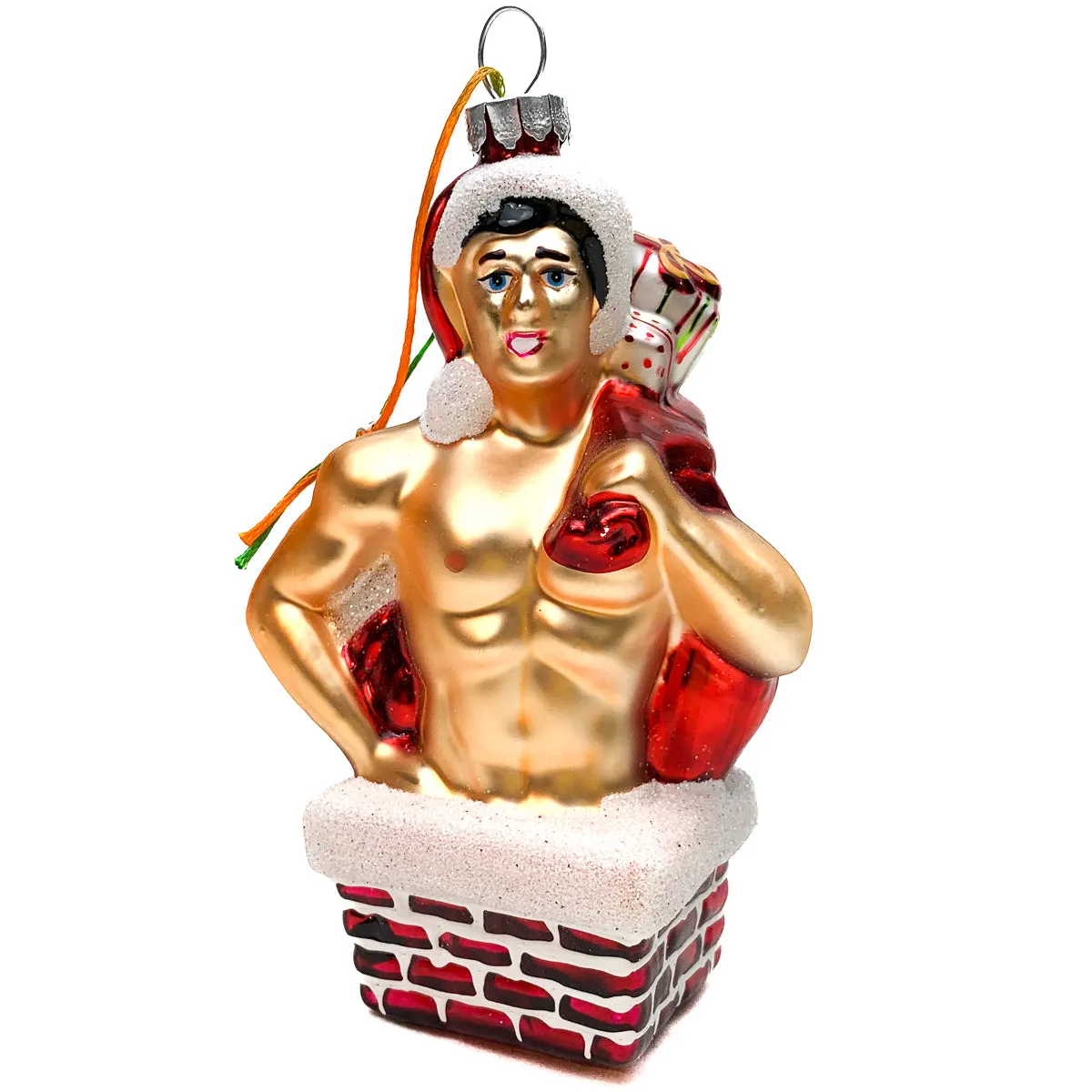 Santa's Muscly Helper Ornament