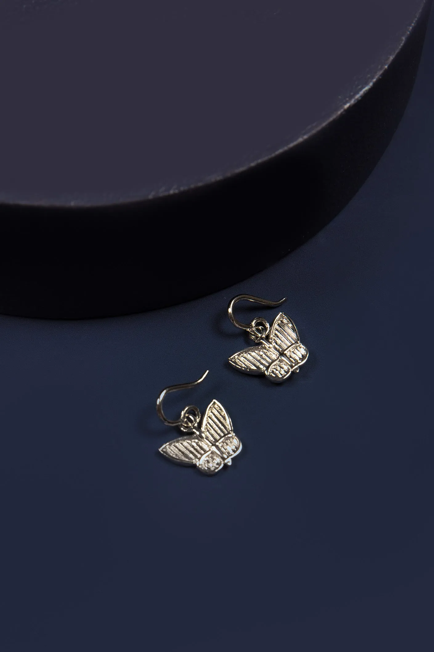 Silver - Butterfly Earrings