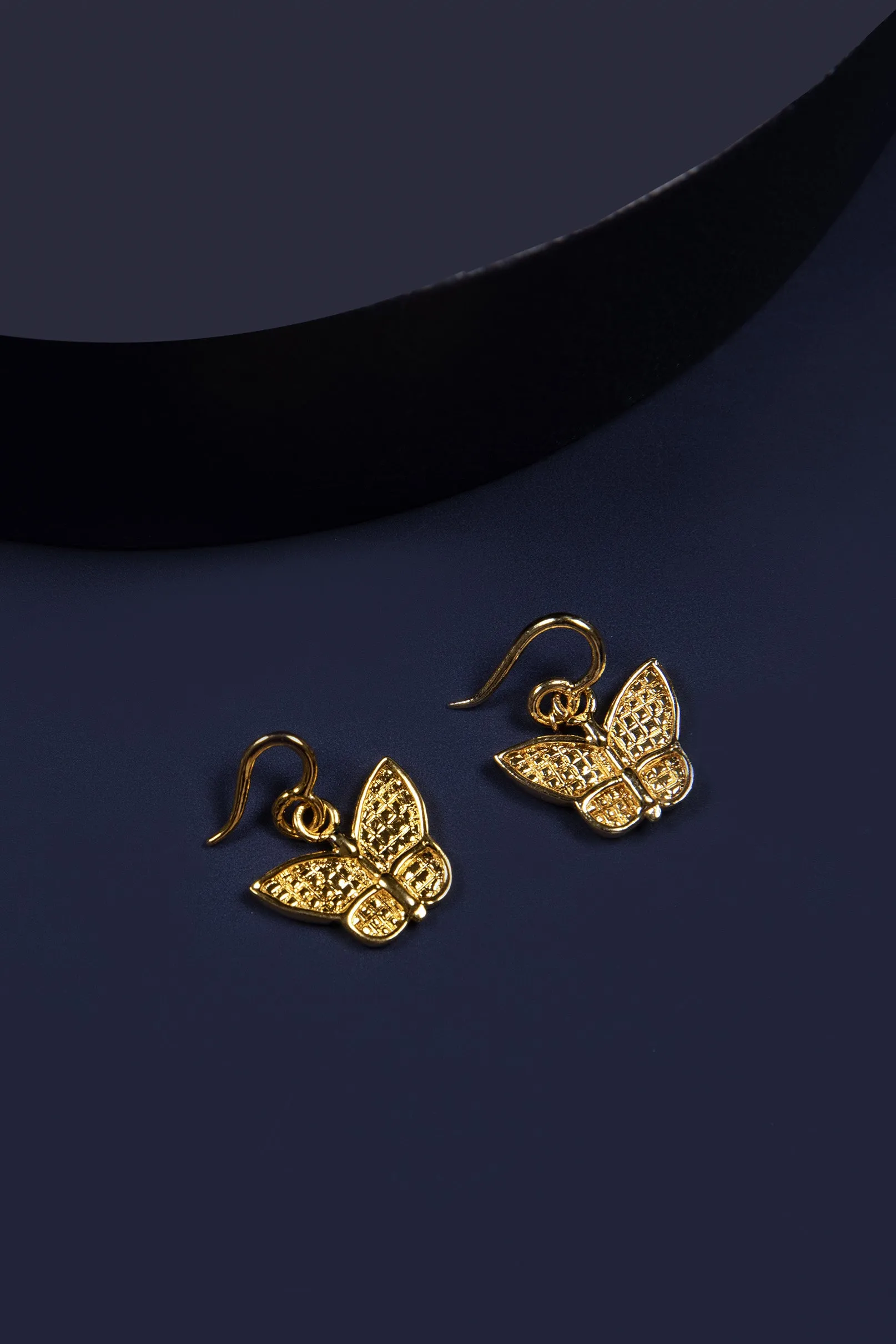 Silver - Butterfly Earrings